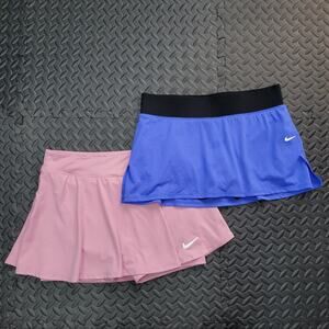 Nike Dri-Fit Skort Lot Women’s Medium Pink & Blue Tennis Running Skorts